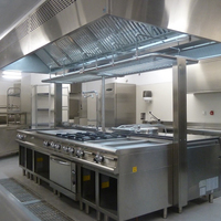 Campana Extractora de Acero Inoxidable Profesional para Cocina, Alto Flujo de Aire y Eficiencia Energética Clase A para Cocinas Comerciales