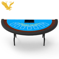 Zienyh — Table Blackjack, pieds pliants, qualité professionnelle, Design personnalisé, 2.2m