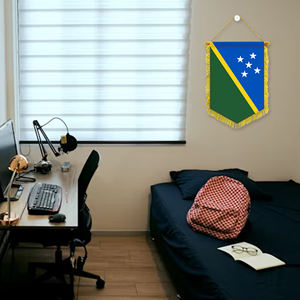 <span class=keywords><strong>Solomon</strong></span> <span class=keywords><strong>Islands</strong></span> bandiera, bandiera, stella e modello di luna con decorazione nappa adatto per mostre culturali - Product Image 4