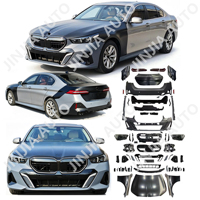 Kit carrosserie F10 Facelift pour BMW F10 Série 5 2011-2017, mise à niveau vers l'apparence G60 avec pare-chocs avant et arrière et feux
