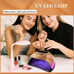 Lampe UV LED dorée pour ongles en gel avec capteur automatique, 4 minuteurs, séchage rapide, séchoir professionnel pour manucure, pour salon et usage domestique - Product Image 6