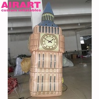 Horloges et montres gonflables personnalisées de petits accessoires d'événement de fête, Big Ben gonflable