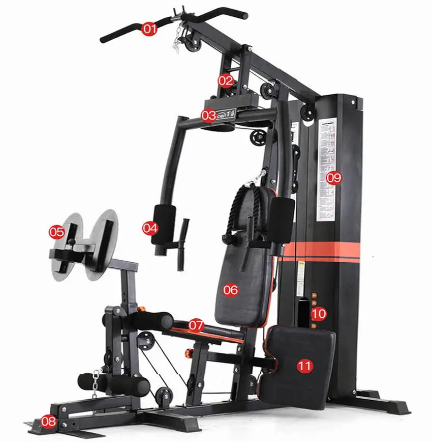 Wholesale Gym Fitness Equipment Strength Home bodybuilding Machine Multi Gym Single Station