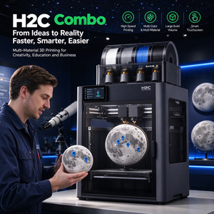 EU/UK Bambo Lab 3D Rubber Printer H2C H2S H2D P1S P2S A1 Flagship Desktop FDM 3D Printer for Professional Multi-material & Multi - Product Image 1