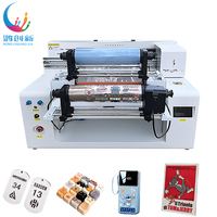 Printer Inkjet UV Roll Flat DX5 Langsung dari Pabrik 2 Head All-In-One untuk Cetak Flex Film, Casing Ponsel, Kayu, Kaca, PVC