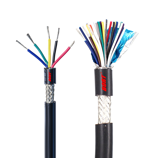 Liycy Flexible Shielded Copper Conductor Control Cable 26AWG 4 6 8 10 12 Core Data Transmission Communication Cable