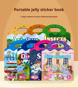 สมุดสติกเกอร์กิจกรรมสำหรับเด็กเล็กและเด็กโต <span class=keywords><strong>JOJO</strong></span> หลากหลายธีม กันน้ำ ใช้ซ้ำได้ สมุดสติกเกอร์ DIY - Product Image 2