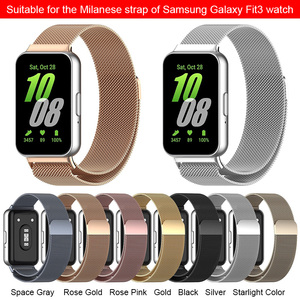 Correa Milanese BEEFLYPOWER, Accesorio de Pulsera de Acero Inoxidable para <span class=keywords><strong>Samsung</strong></span> Galaxy <span class=keywords><strong>Fit</strong></span> <span class=keywords><strong>3</strong></span> - Product Image 3