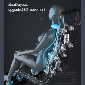 OEM ODM Black Message Chair <b>Zero</b> <b>Gravity</b> Shiatsu <b>Recliner</b> 9d Q1 2024 Chair Q1 - Product Image 2