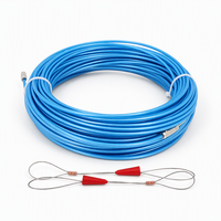 Tire-câble en acier inoxydable 4mm*10m avec gaine plastique, ruban de tirage pour câbles électriques