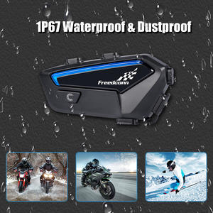 FX Motorradhelm-Intercom-Headset mit langer Akkulaufzeit und integriertem Bluetooth für Gruppenkommunikation - Product Image 5