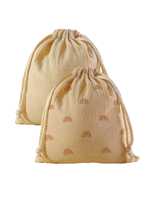 2 Pcs Sac de rangement pour maman en coton Pochette pour couches pour bébé Cordon de serrage Prix raisonnable Organisateur de sacs à couches pour poussette