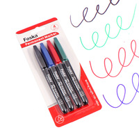Marqueurs à pointe fine de qualité fiable, couleurs assorties, stylos de marquage de bureau avec pointe fine de 4 mm pour une écriture détaillée et des lignes précises