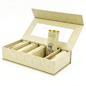 กล่องของขวัญรักษ์โลก กล่องบรรจุภัณฑ์ชาคุณภาพสูง ชุดกล่องของขวัญแบบครบชุดพร้อมหลอดกระดาษด้านใน - Product Image 2