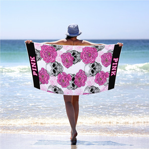 Nuevo diseño de cráneo de personaje de dibujos animados <span class=keywords><strong>Toalla</strong></span> de <span class=keywords><strong>playa</strong></span> - Product Image 4