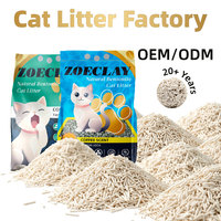 Grosir OEM Pasir Kucing Berbahan Dasar Nabati 100% Alami Dapat Dibuang di Toilet Cepat Menggumpal Aroma Kustom Lembut 5kg Katzenstreu