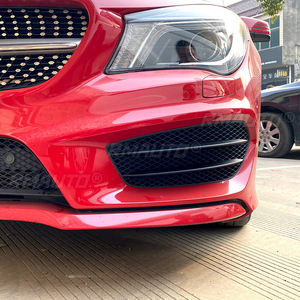 Cubierta de rejilla para faros antiniebla delanteros de coche, color negro brillante, para Mercedes-Benz Clase CLA C117 CLA200 220 CLA45 AMG 2013-2015, estilo de coche - Product Image 3
