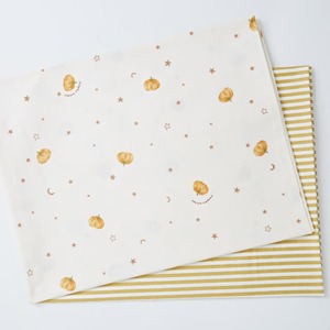 ผ้าทวิลล์พิมพ์ลายฟักทองน่ารัก สีขาวและสีน้ำเงิน ผลิตจากผ้าฝ้าย 100% สำหรับชุดนอน<span class=keywords><strong>เด็ก</strong></span> - Product Image 1