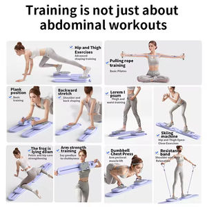 Planche de yoga et de <span class=keywords><strong>Pilates</strong></span> pliable multifonctionnelle, équipement de fitness, planche abdominale pour le corps entier - Product Image 6