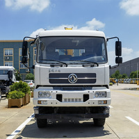 Camion de transport tout-terrain Dongfeng 6x6 avec grue montée, grue à flèche droite de 10 tonnes