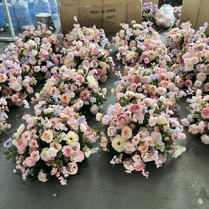 ดอกไม้ประดิษฐ์ทรงกลม E-FB0019 ขายส่ง ลูกบอลดอกไม้ขนาดใหญ่ ดอกกุหลาบสีขาว สำหรับตกแต่งงานแต่งงาน - Product Image 2