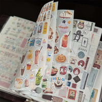 Autocollants personnalisés pour agenda, autocollants décoratifs à forte adhérence avec de jolis personnages pour journal et scrapbooking