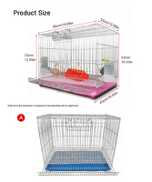 Cages automatiques YYC pour la production d'œufs de cailles, cages à œufs de cailles avec plateaux de récupération des œufs et des déjections