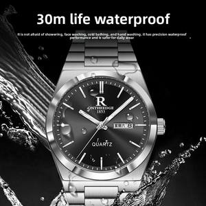 Super joueur marque de luxe hommes montre à Quartz Ultra-mince 22mm en acier inoxydable bracelet étanche haut de gamme fenêtre alliage - Product Image 4