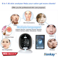 Analyseur de peau professionnel analyseur facial WIFI machine de beauté de diagnostic de visage esthétique