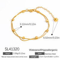 8 styles de chaîne cubaine en acier inoxydable plaqué or 18 ct bracelet torsadé serpent plat double couche pour femmes