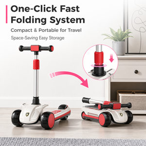 Patinete Infantil de Marca Privada OEM ODM, Patinete Plegable de 3 Ruedas para Niños, Color Personalizado, Ruedas LED para Exportación al Por Mayor - Product Image 2
