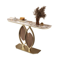 Console moderne de luxe léger en pierre pour couloir, salon et entrée