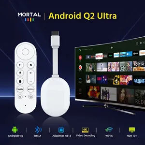 แท่งทีวี Q2Ultra RK3518 4K แอนดรอยด์14พร้อม BT5.4 2.4กรัม/5.8กรัมกล่องทีวีตัวแปลงสัญญาณ <span class=keywords><strong>AV1</strong></span> - Product Image 1
