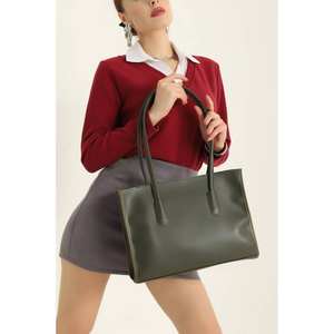 Sac à bandoulière minimaliste pour femme avec deux poignées, design ouvert, style simple pour un usage quotidien - Product Image 1