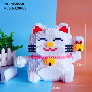 Ensemble de blocs de construction, Doraemon bleu gros homme enfant assemblé petites particules blocs de construction éducatifs jouets - Product Image 3