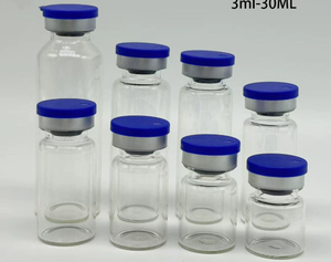 Flacon carré en verre de 10 ml avec bouchon en caoutchouc pour poudre d'acide hyaluronique lyophilisée, emballage cosmétique - Product Image 5