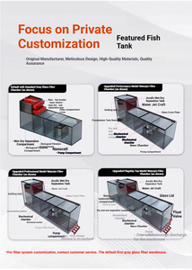 Grand aquarium en verre <span class=keywords><strong>de</strong></span> 300 gallons, réservoir à poissons personnalisé pour usage domestique ou commercial - Product Image 4