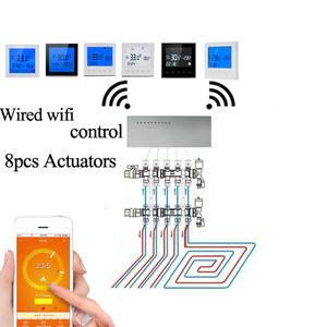 Prix usine 8 <span class=keywords><strong>zones</strong></span> contrôleur de concentrateur <span class=keywords><strong>sans</strong></span> <span class=keywords><strong>fil</strong></span> <span class=keywords><strong>Thermostat</strong></span> de chauffage hydronique pour système de chauffage de l'eau RF <span class=keywords><strong>sans</strong></span> <span class=keywords><strong>fil</strong></span> Central PC 220v - Product Image 4