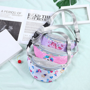 Marsupio da donna con paillettes <span class=keywords><strong>unicorno</strong></span> personalizzato grazioso marsupio a sirena con chiusura a cerniera antifurto per ragazze e bambini - Product Image 2