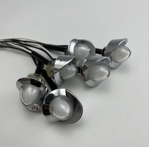 12-24V CHROM NEON RUND MINI 3/4 ZENTER BERLICH LED AUSCLUSS-SIDE-LICHTSFÜR TRUCKHANDEL LICHTSFÜR TRICKS - Product Image 4
