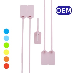 תגית פלסטיק HS-PS6004 חד פעמית עם נעילה עצמית, אטם פלסטיק עם לוגו מותאם אישית, אטם נגד גניבה, אטם פלסטיק עם נעילה, אזיקונים - Product Image 2