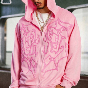 Felpa con Cappuccio Gotica con Cuore e Ragnatela, Unisex, con Zip, Trendy e Comoda per Uso Quotidiano - Product Image 2