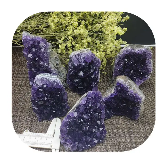 Hengmei mineralien natürliche Druzy quarz höhle Amethyst cluster Geode für spirituelle geschenke großhandel