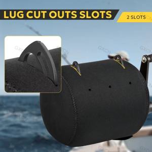 El estuche de carrete de tambor personalizable de neopreno <span class=keywords><strong>XXL</strong></span> ofrece una protección de durabilidad superior para su carrete de pesca con logotipo de tamaño personalizable - Product Image 2