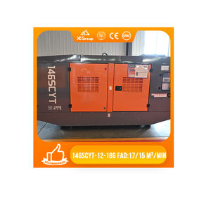 Дизельный воздушный компрессор ZEGA 146SCYT-12-18G с водяным охлаждением, бесшумный, экологичный, 17/15 м/мин, портативный, стационарный - Product Image 1