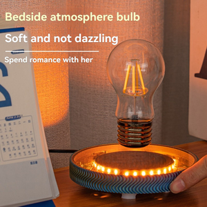 Modern Style Magnetic Levitation Moon Lamp Floating Saturn Planet Table Lamp Levitating Bulb <b>Light</b> Home&Office Decoration - Product Image 5