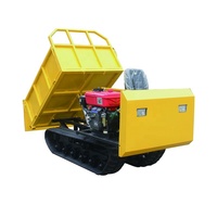 Fabricant de mini-chargeuses sur chenilles hydrauliques de qualité chinoise, véhicule de transport tout-terrain à chenilles auto-chargeur en caoutchouc