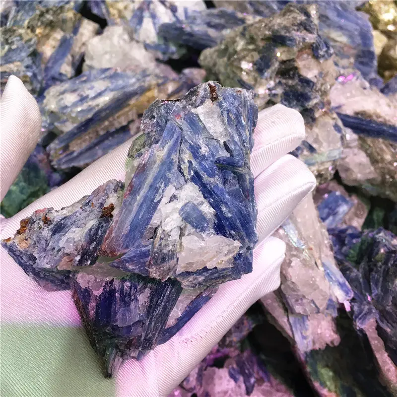 Groothandel Natuurlijke Kristal Ruwe Steen Raw Crystal Folk Ambachten Blue Kyanite Ruw Voor Healing Decoratie