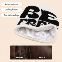Bonnet d'hiver chaud en tricot avec doublure intérieure en satin de soie personnalisée, style Y2K, fabricant de toques, bonnet, casquette
