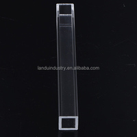 Kit de tubes carrés en PC transparent LANDU de haute qualité, tolérance de précision 0,1 mm, pour abat-jour de meuble, services de traitement sur mesure